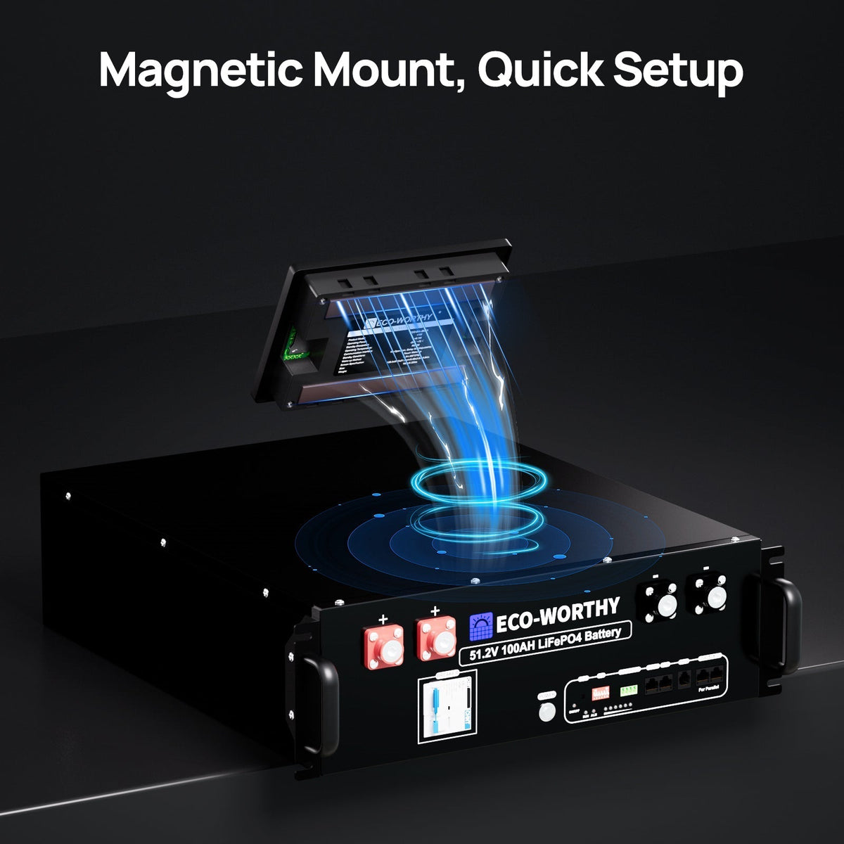 ECO-WORTHY ESM100 Battery Monitor for Cubix Series and Wall-Mounted Batteries