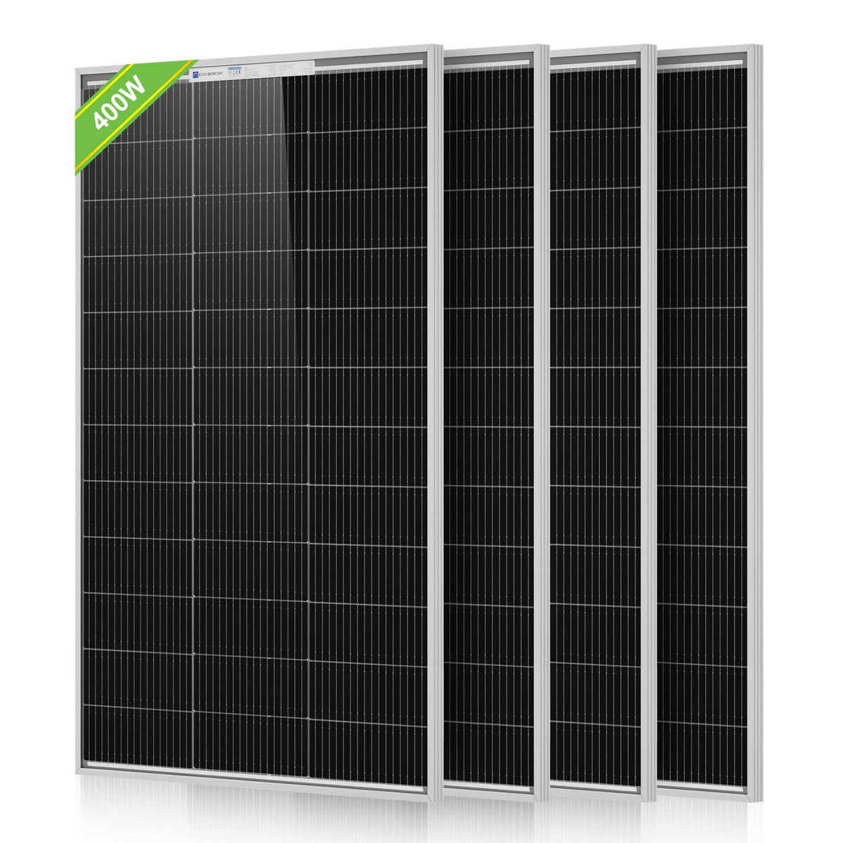 ECO-WORTHY 100W N-Type Bifacial Solar Panel with 25% High Conversion Efficiency