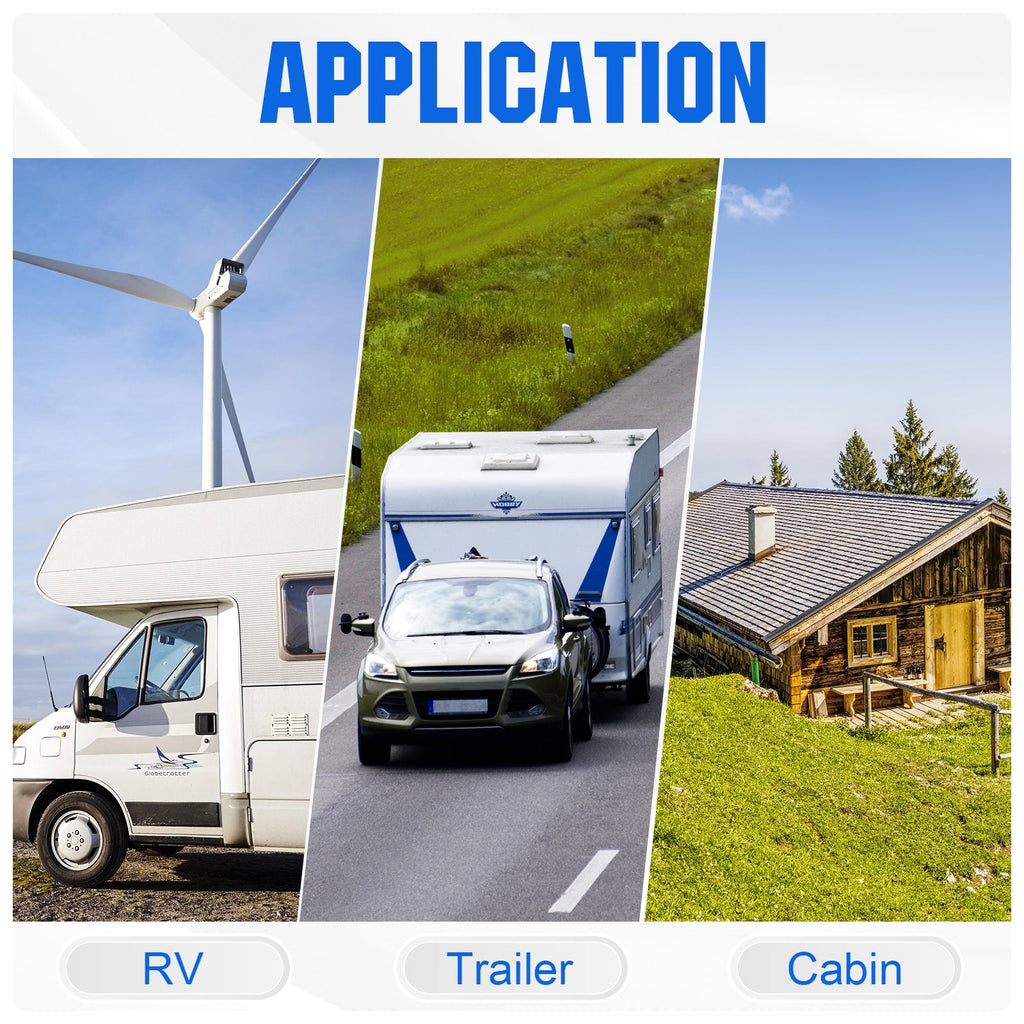 ECO-WORTHY 130W 260W 520W 12V (1/2/4xFlexible 130W) Off Grid SolarPanel Kits with Battery and Inverter