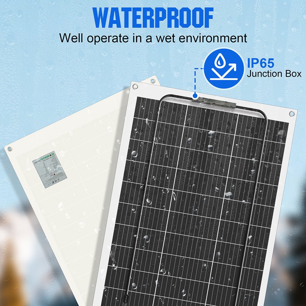 ECO-WORTHY 130W 12V Flexible Solar Panel  | N-Type 18BB