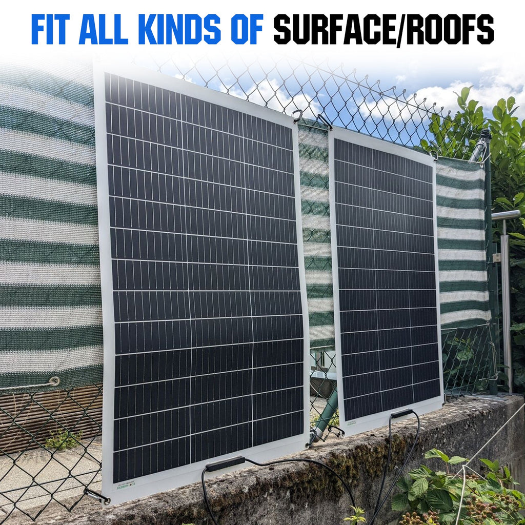 ECO-WORTHY 130W 12V Flexible Solar Panel  | N-Type 18BB