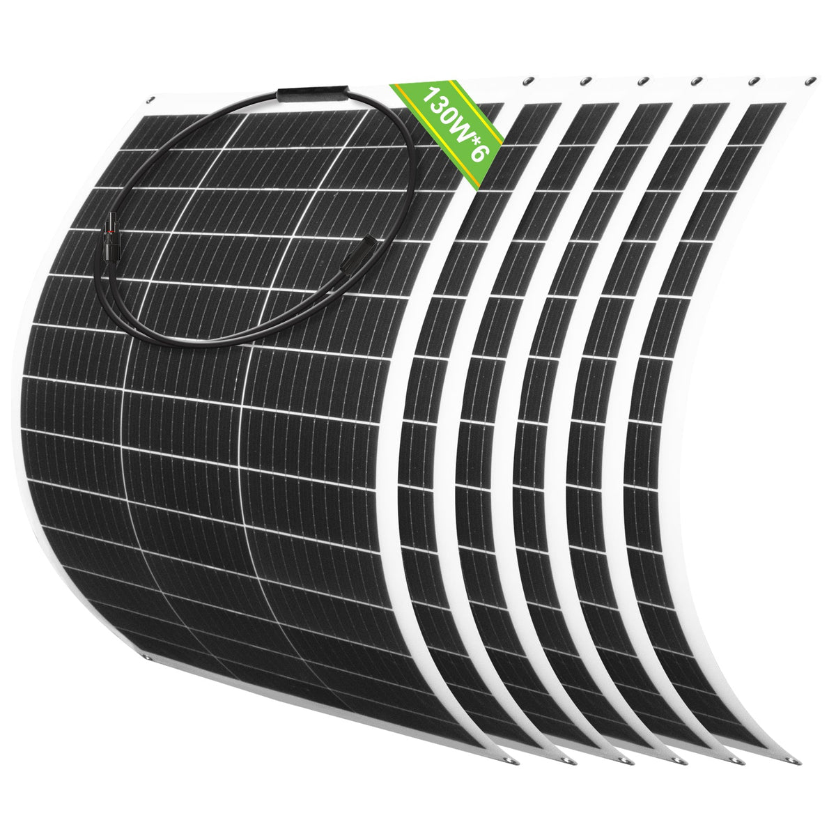 ECO-WORTHY 130W 12V Flexible Solar Panel  | N-Type 18BB