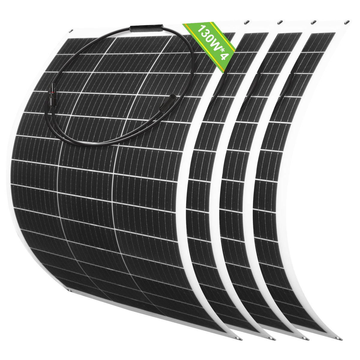 ECO-WORTHY 130W 12V Flexible Solar Panel  | N-Type 18BB