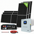 ECO-WORTHY 1170W 48V (6x Bifacial 195W) Complete Off Grid Solar Panel Kit