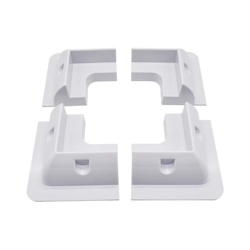 ECO-WORTHY White Color Solar Panel Mounting Brackets for RV, Boats, Motorhomes