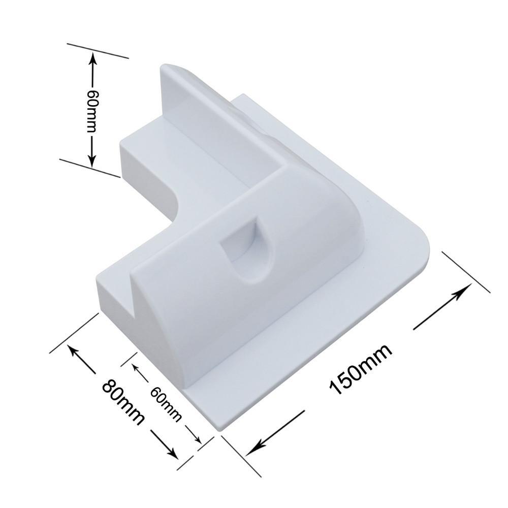 ECO-WORTHY White Color Solar Panel Mounting Brackets for RV, Boats, Motorhomes