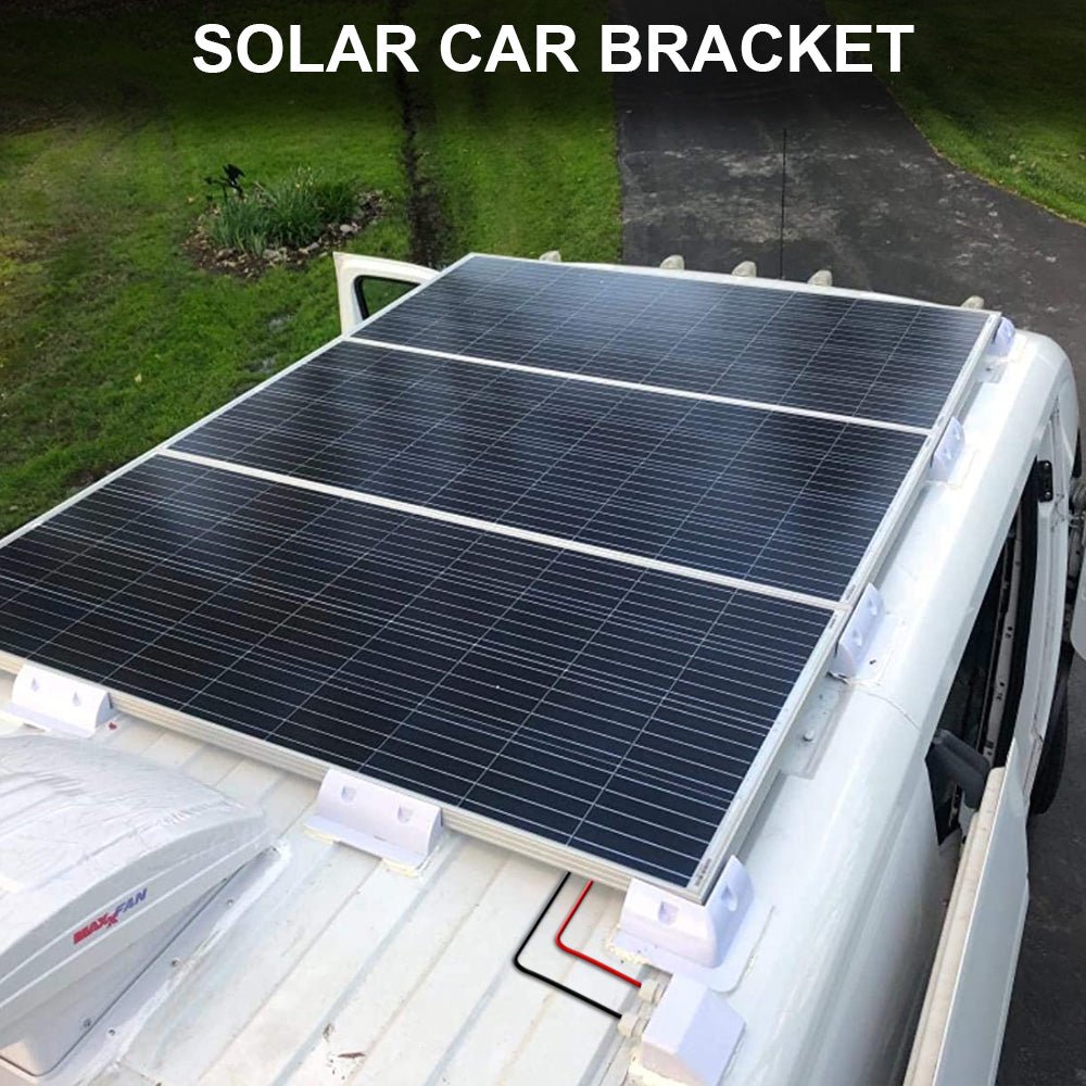 ECO-WORTHY White Color Solar Panel Mounting Brackets for RV, Boats, Motorhomes