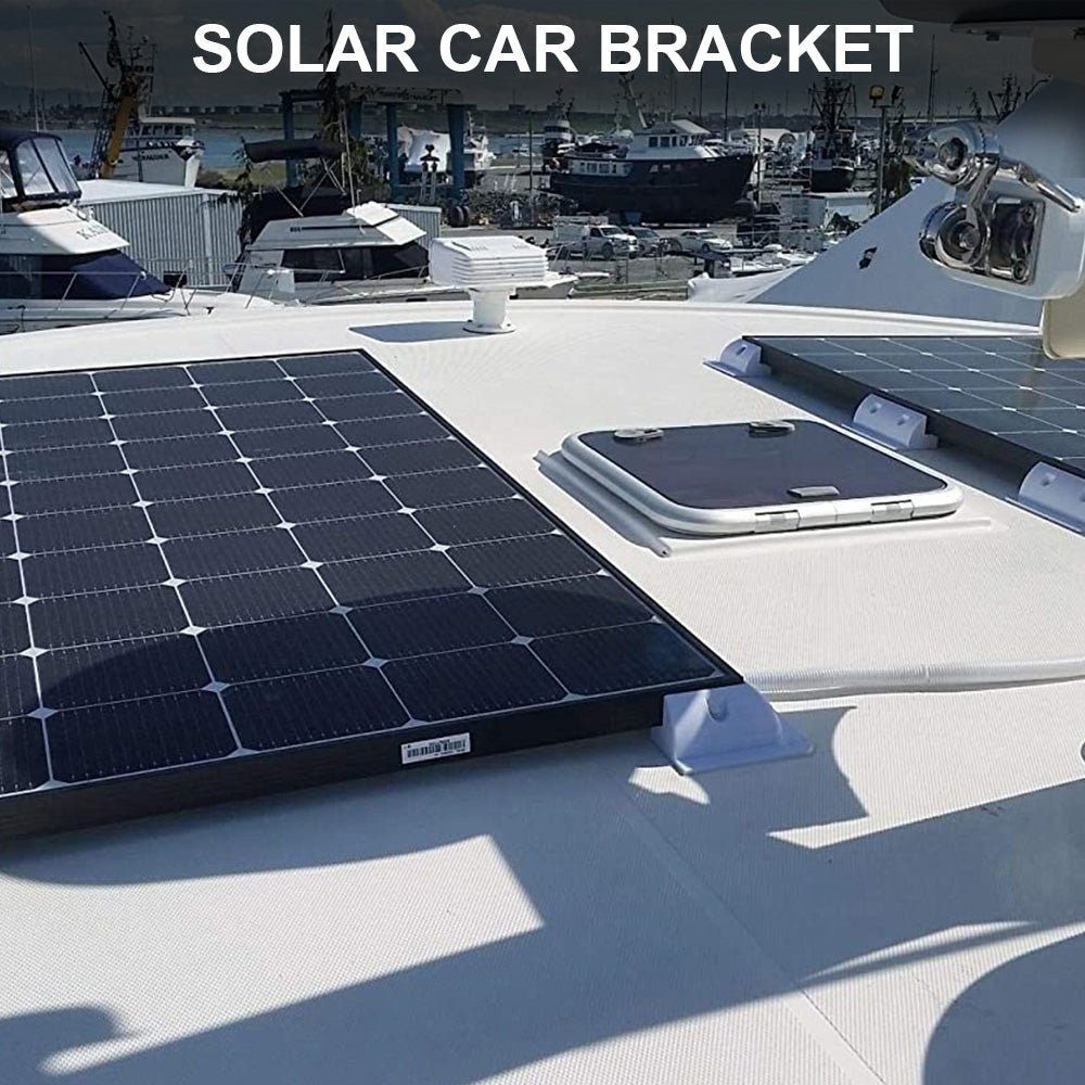 ECO-WORTHY White Color Solar Panel Mounting Brackets for RV, Boats, Motorhomes