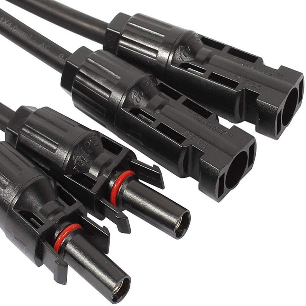ECO-WORTHY 12AWG 1 Pair Solar MC4 Y Parallel Branch Connectors MFF&FMM Pair