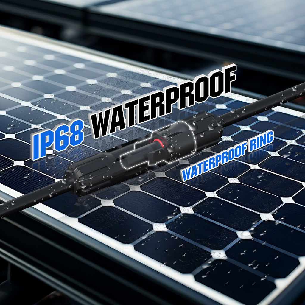 ECO-WORTHY 12AWG 1 Pair Solar MC4 Y Parallel Branch Connectors MFF&FMM Pair
