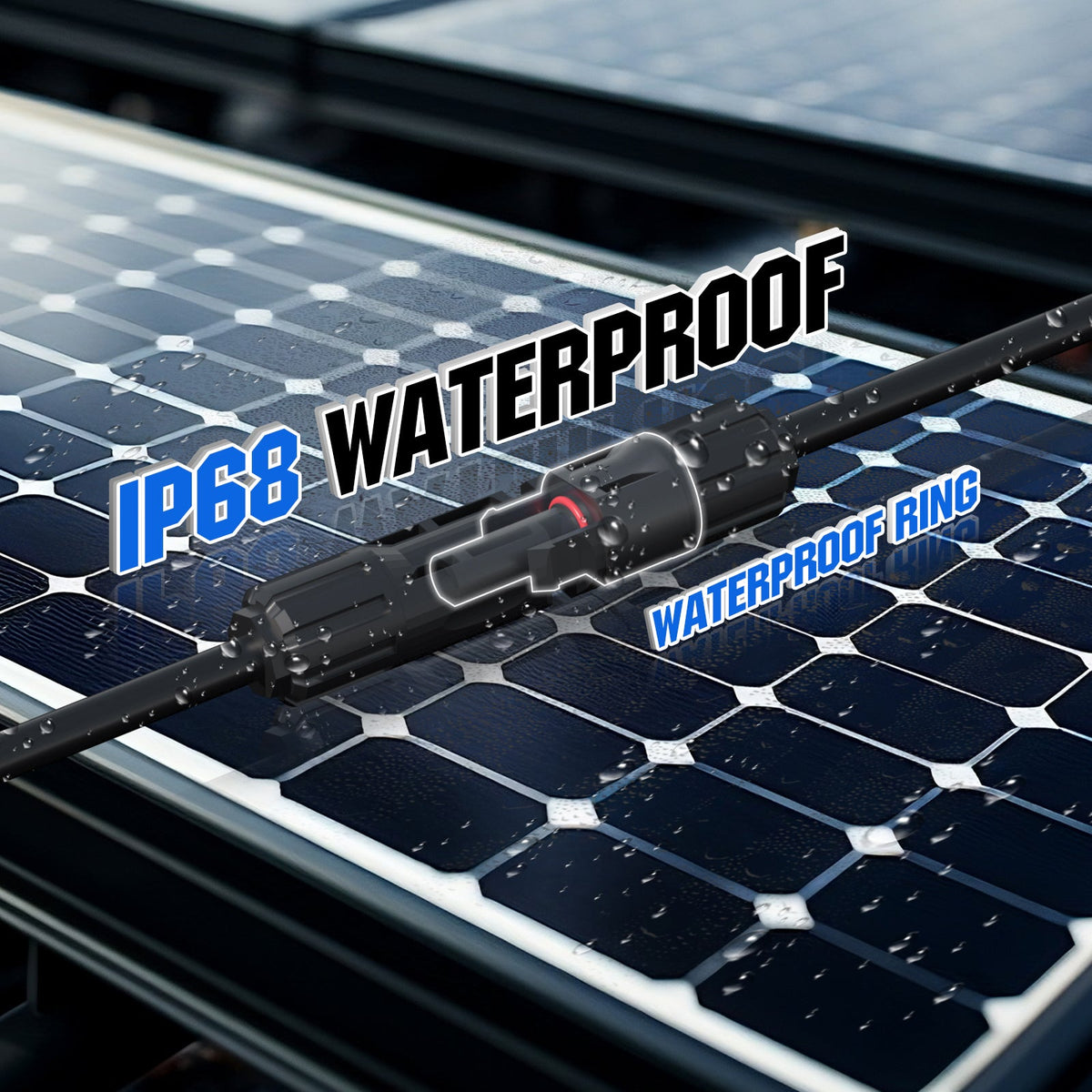 ECO-WORTHY 12AWG 1 Pair Solar MC4 Y Parallel Branch Connectors MFF&FMM Pair