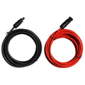 ECO-WORTHY 12AWG 16.4FT Solar Extension Cables Wires with Female and Male MC4 Connectors
