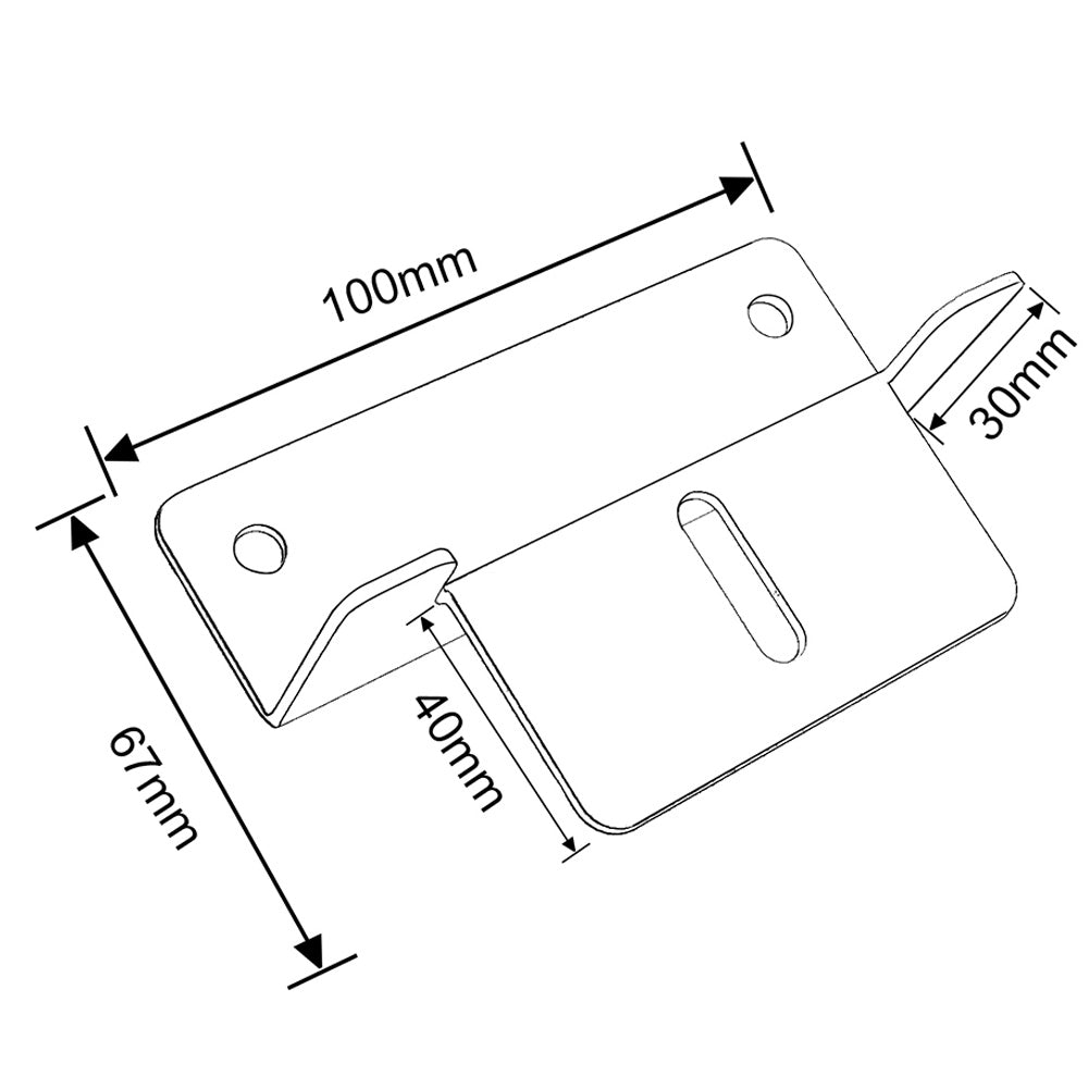 ECO-WORTHY Z Style Solar Panel Mounting Brackets with Nuts and Bolts