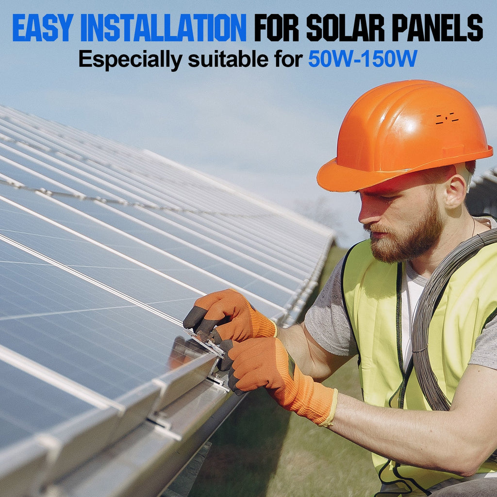 ECO-WORTHY Z Style Solar Panel Mounting Brackets with Nuts and Bolts