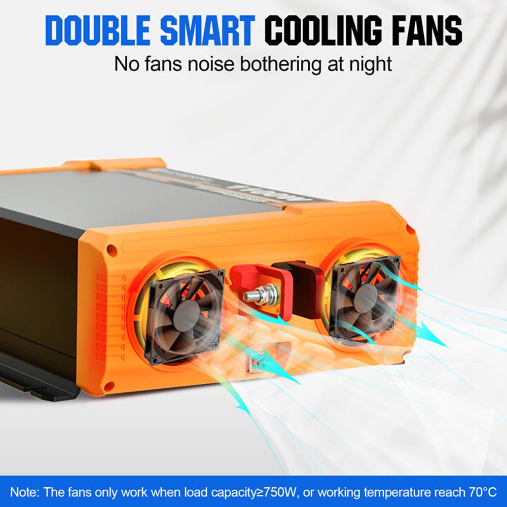 ECO-WORTHY 1100W Off Grid Pure Sine Wave Solar Inverter12V to 230V