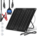 ECO-WORTHY Upgrade 10W Solar Car Battery Trickle Charger  for Car & Boat Batteries