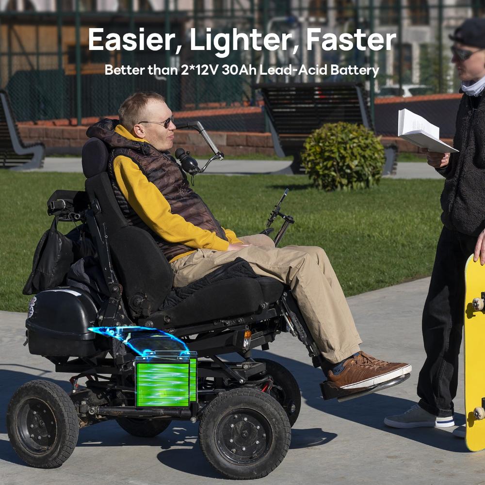 ECO-WORTHY 12V 30Ah LiFePO4 Lithium Battery