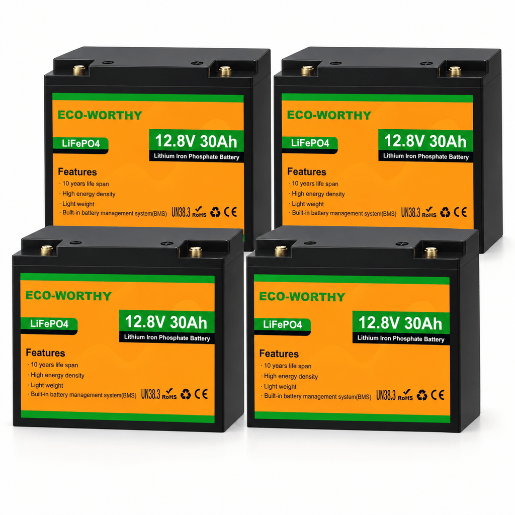 ECO-WORTHY 12V 30Ah LiFePO4 Lithium Battery