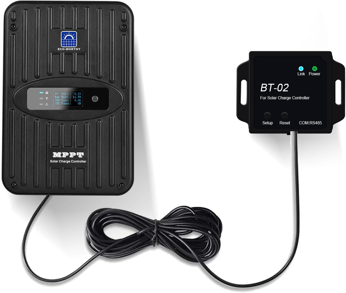 ECO-WORTHY 40A MPPT Solar Charge Controller 12V/24V DC Input with Bluetooth