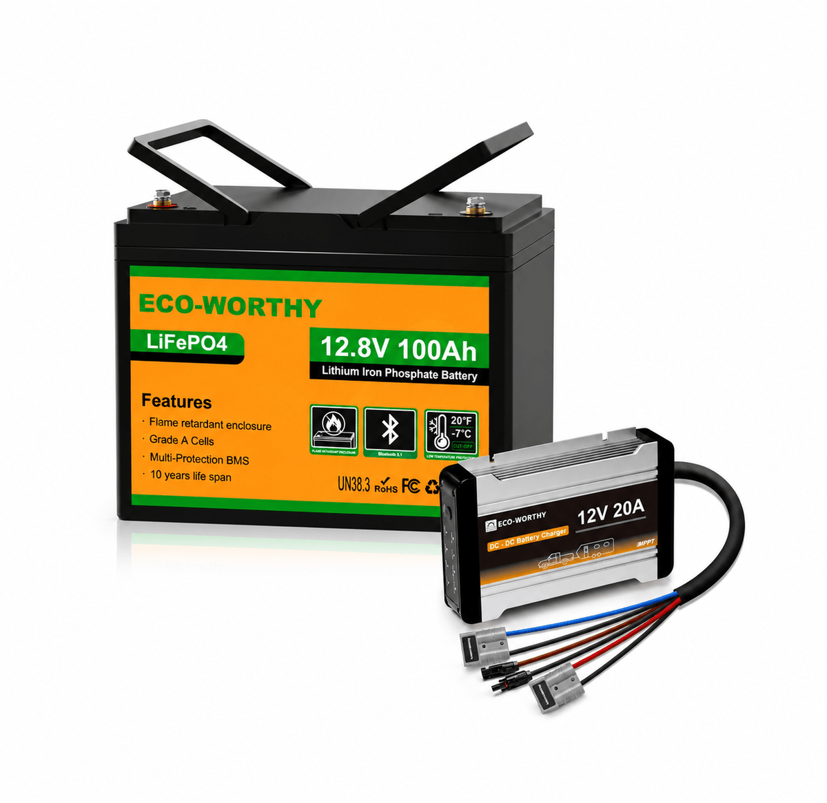 ECO-WORTHY 12V 20A & 40A DC to DC Charger On-Board MPPT Battery Charger
