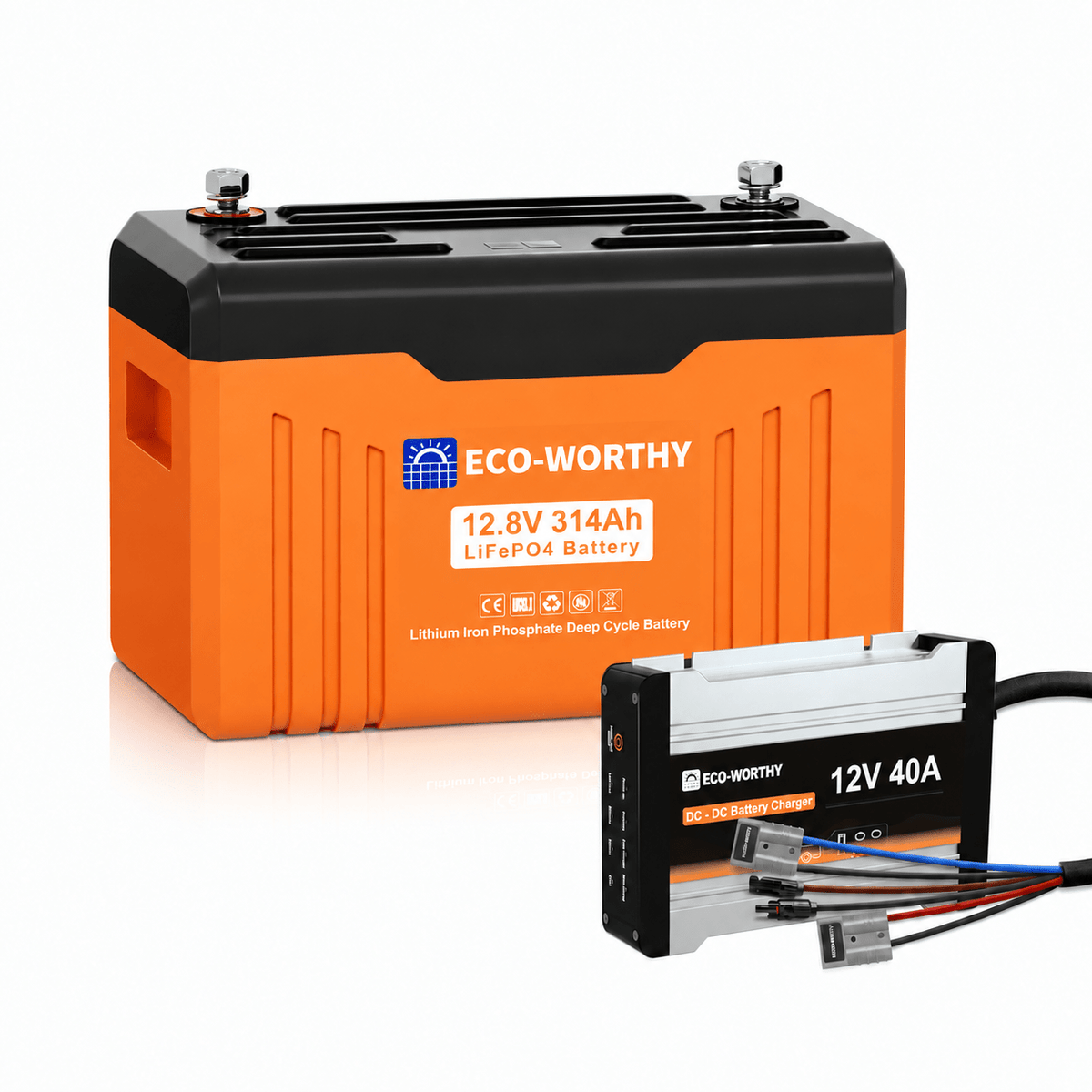 ECO-WORTHY 12V 20A & 40A DC to DC Charger On-Board MPPT Battery Charger