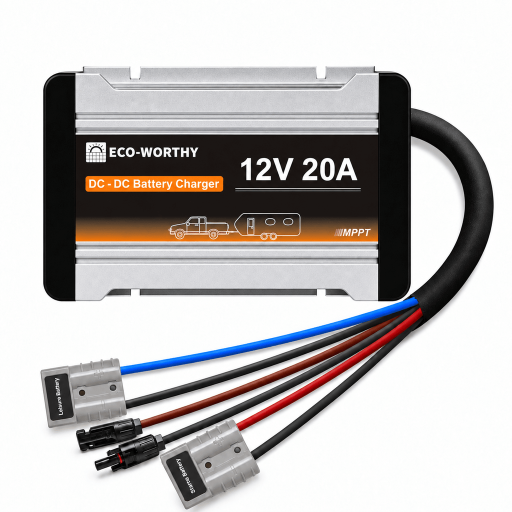 ECO-WORTHY 12V 20A & 40A DC to DC Charger On-Board MPPT Battery Charger
