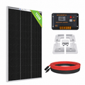 ECO-WORTHY 100W 200W 12V (1/2x Bifacial 100W) N-Type Solar Panel Kit with RV Mounting Brackets