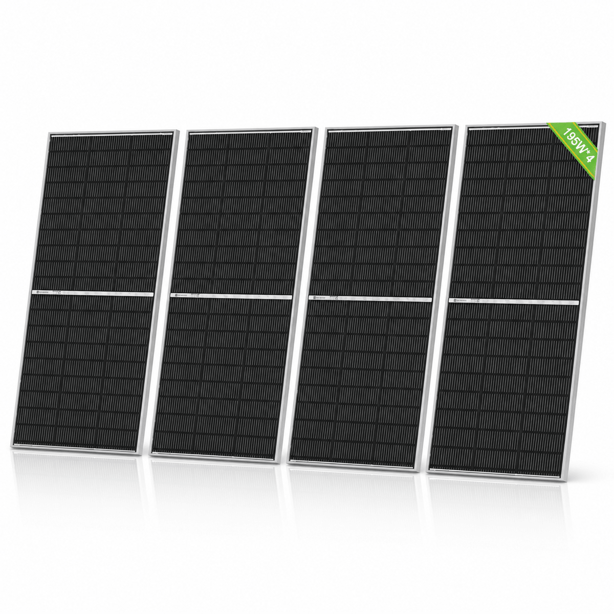 ECO-WORTHY 195W N-Type 18BB Bifacial Solar Panel with 25% High Conversion Efficiency