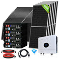 ECO-WORTHY 48V 4680W (24x Bifacial 195W) Complete Off Grid Solar Panel Kit