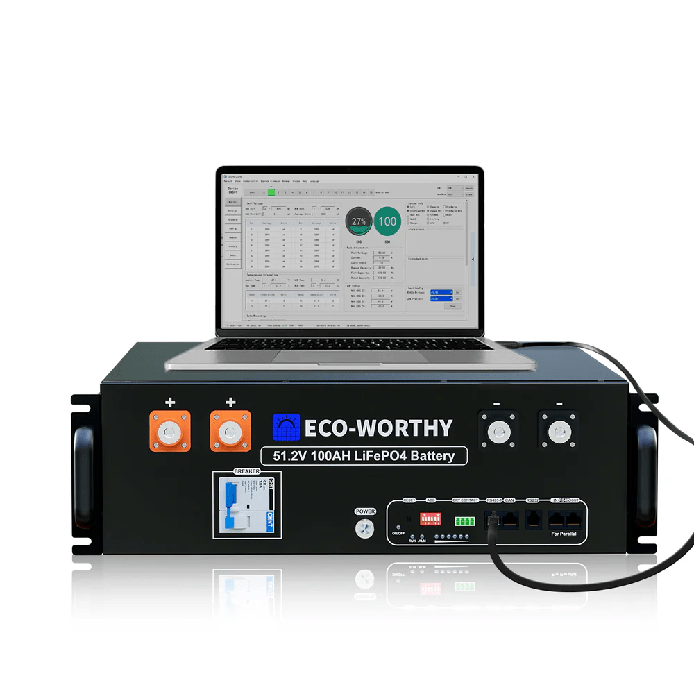ECO-WORTHY RS232/RS485 to USB Adapt Cable for Server Rack Battery & PC Communication