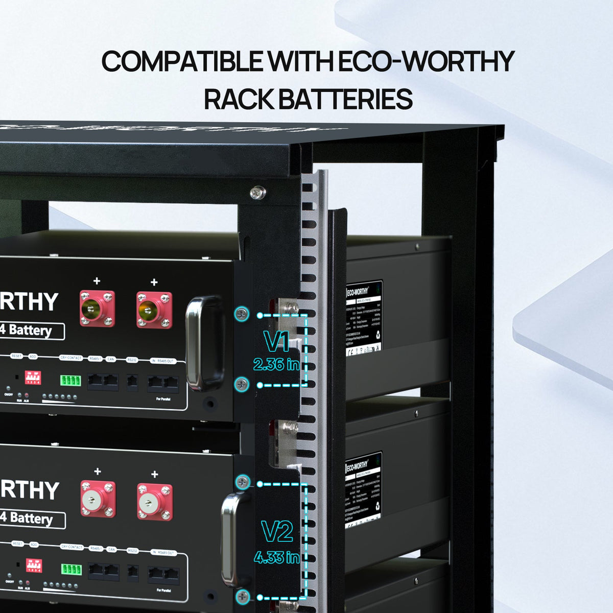 ECO-WORTHY RACK6 V2 I 6-Layer Rack With 600A Busbar| For Server Rack Battery All Versions