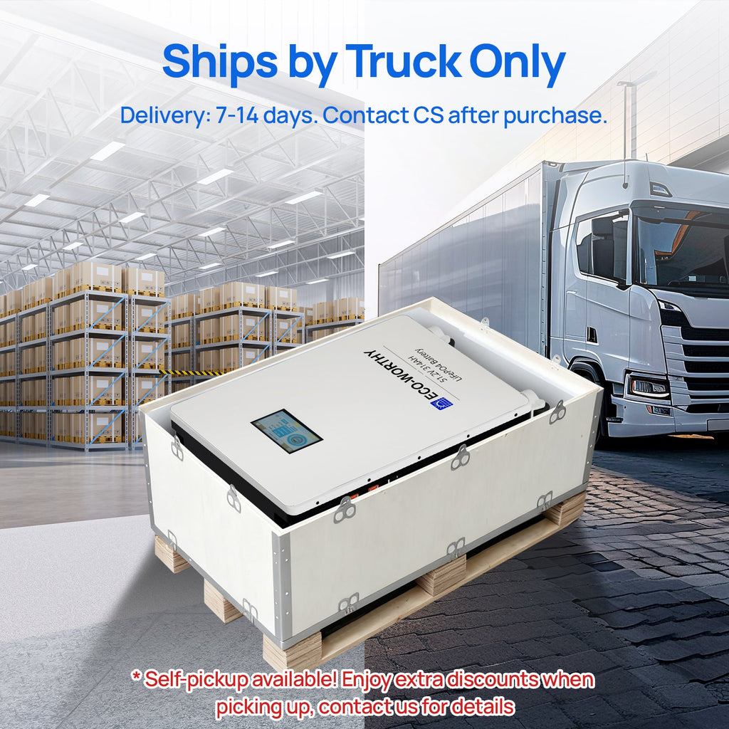ECO-WORTHY 48V 314Ah Lifepo4 Lithium Battery with Bluetooth & WiFi and 16kWh for Home Solar & Backup