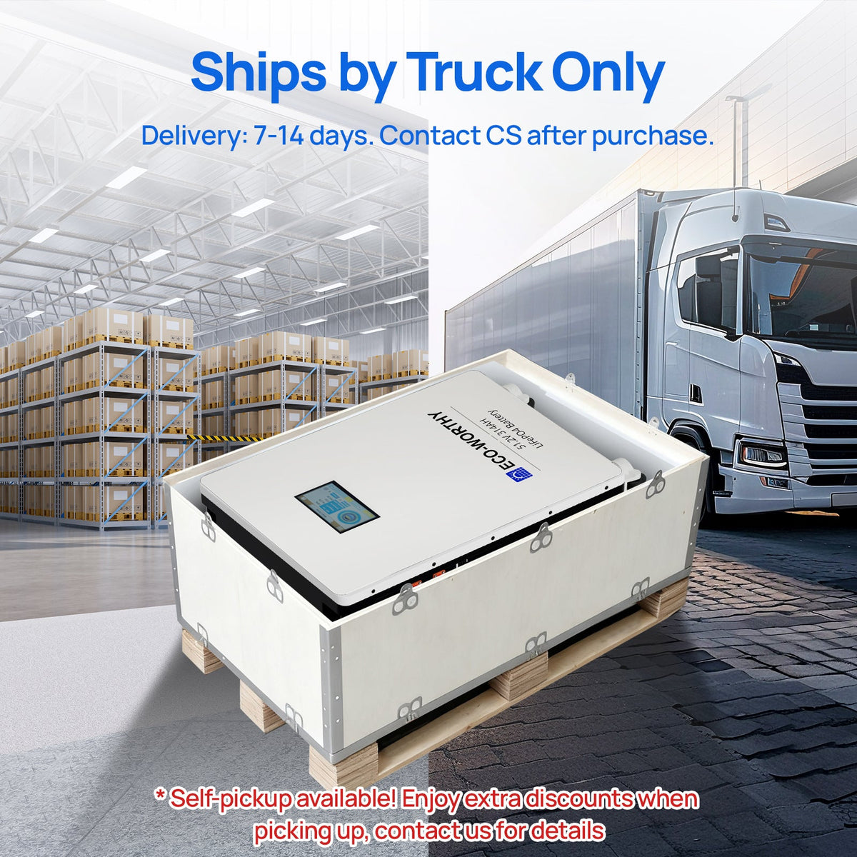 ECO-WORTHY 48V 314Ah Lifepo4 Lithium Battery with Bluetooth & WiFi and 16kWh for Home Solar & Backup