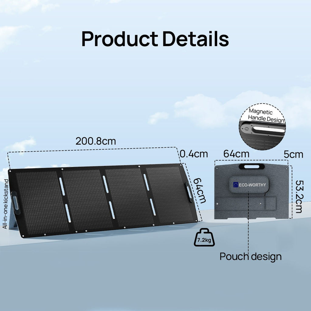ECO-WORTHY 2400W Portable Power Station with 2048Wh Lithium Battery