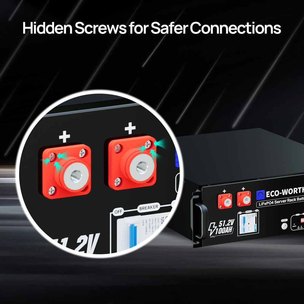 ECO-WORTHY Home Backup Power With 48V 100Ah LiFePO4 And 6000W 48V AIO Off-Grid Inverter
